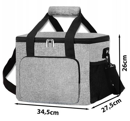 TORBA TERMICZNA śniadaniowa PLAŻOWA PIKNIKOWA lodówka NA JEDZENIE 28 litrów na Arena.pl