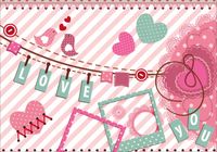 Fototapeta 3D dla dzieci pasy różowe na wymiar FLI