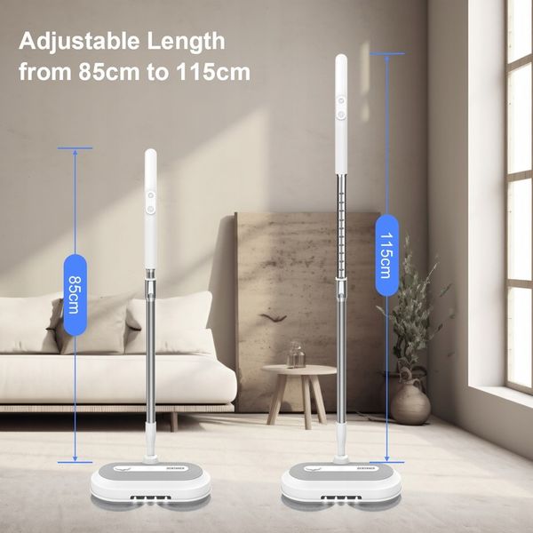 Akumulatorowy mop elektryczny 450ml Zestaw mopów obrotowych Myjka do okien zdjęcie 14