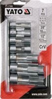 YATO ZESTAW NASADEK OTWARTYCH 3/8" 1/2" 7 SZTUK 10-19mm KOMPLET YT-17508