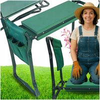 KLĘCZNIK OGRODOWY SKŁADANY TABORET DO OGRODU MOCNE KRZESŁO 3W1 DO PLEWIENIA