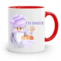 Kubek Czerwony Dla Piekarza Im Baker Prezent Z Nadrukiem Ze Zdjęciem