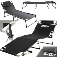 ŁÓŻKO POLOWE TURYSTYCZNE SKŁADANE LEŻANKA LEŻAK TARASOWY REGULOWANY