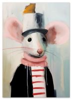 Plakat dla dziecka portret szczurek 61x91 cm