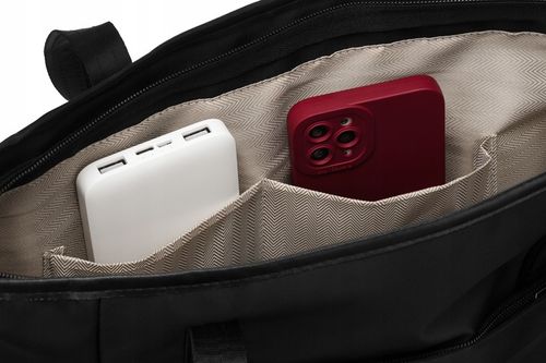 Torebka damska shopper bag czarna torba pojemna duża A4 miejska PETERSON na Arena.pl