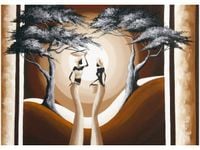 50X70CM SPACER O ZACHODZIE SŁOŃCA OBRAZ POKOJU DREWNINE