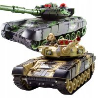 BITWA CZOŁGÓW ZDALNIE STEROWANE CZOŁGI WOJSKOWE W KOLORACH MORO 2.4GHz RC