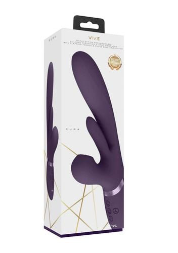 Kura - Thrusting G-Spot Vibrator With Flapping Tongue na Arena.pl