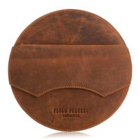 torebka damska na ramię pomarańczowa okrągła skórzana paolo peruzzi t-92-or