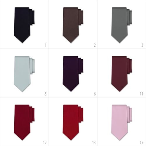 Krawat jednolity amarantowy - jasny na Arena.pl