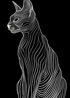 Plakat 39,5x55cm Minimalny Kontur