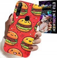 ETUI DO HUAWEI P30 LITE - SŁODKIE UŚMIECHNIĘTE BURGERY POKROWIEC
