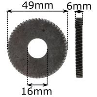 Koło zębate do wiertarki 49x16x6mm 57 zębów zębatka