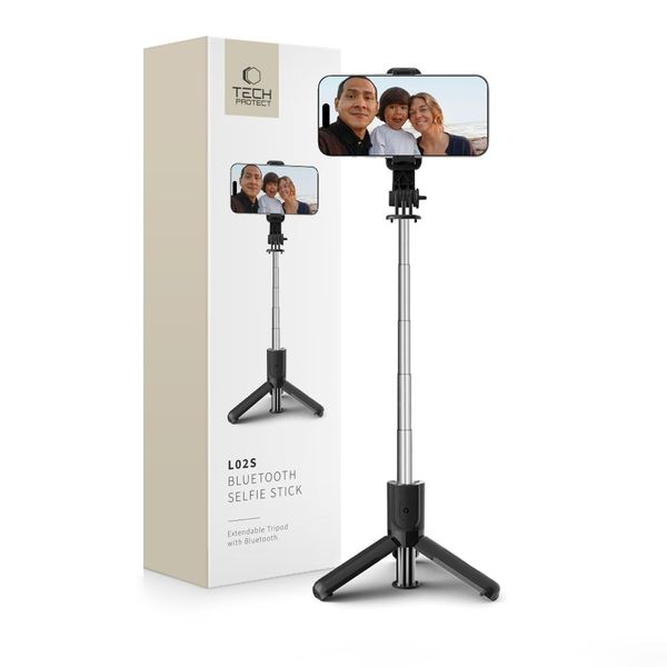 TECH-PROTECT BLUETOOTH SELFIE STICK TRIPOD CZARNY zdjęcie 1
