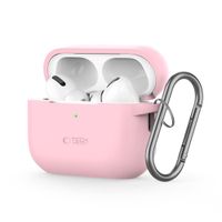 Etui Tech-Protect Silicone Hook z Karabinkiem DO AirPods Pro 1, 2 Różowe