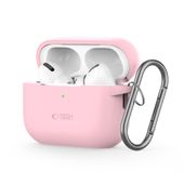 Etui Tech-Protect Silicone Hook z Karabinkiem DO AirPods Pro 1, 2 Różowe