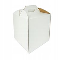 Karton pudełko na tort ciasto 24x24x35 cm BIAŁE opakowanie BARDZO MOCNE