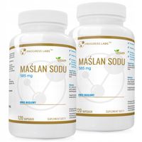MAŚLAN SODU 585mg Kwas masłowy Zdrowe serce Jelita Trawienie 240 kapsułek