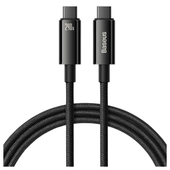 kabel usb-c do usb-c baseus tungsten gold 240w 3m (czarny)