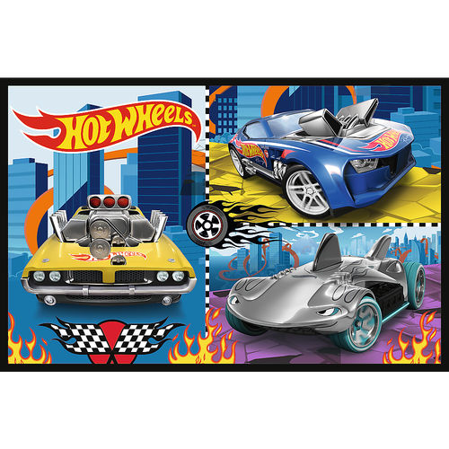 Puzzle - 2x70 - Samochodziki - Hot Wheels Trefl 34442 na Arena.pl