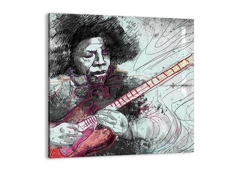 Obraz Na Płótnie - Gitara Muzyka  - 30X30 Cm - Ac30X30-2559 na Arena.pl