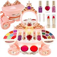 ZESTAW KOSMETYKÓW KUFEREK KAROCA DO MALOWANIA MAKIJAŻU MAKEUP PAZNOKCI XXL