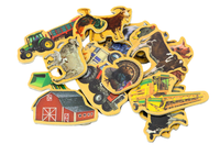 DLA DZIECI ZESTAW MAGNESY DREWNIANE ZWIERZĘTA