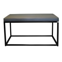 Ławka loft tapicerowana WARMAN metal industrialny