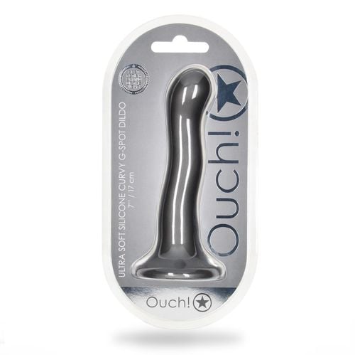 ultra soft silicone curvy g spot dildo   7 / 17 cm na Arena.pl