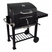 Grill Węglowy Ogrodowy Pokrywa Duży Termometr 2 Ruszty + GRATIS Dmuchawa