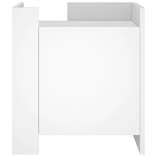 Szafka nocna, biała, 45x50x50 cm, materiał drewnopochodny na Arena.pl