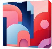 Obraz 50x50cm Miasto Kolorów