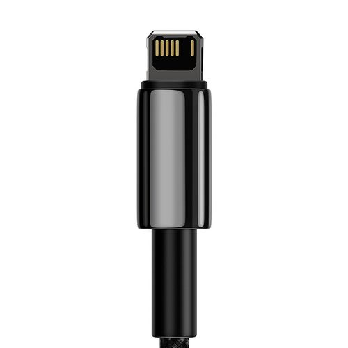 kabel usb do lightning baseus tungsten gold, 2.4a, 2m (czarny) na Arena.pl