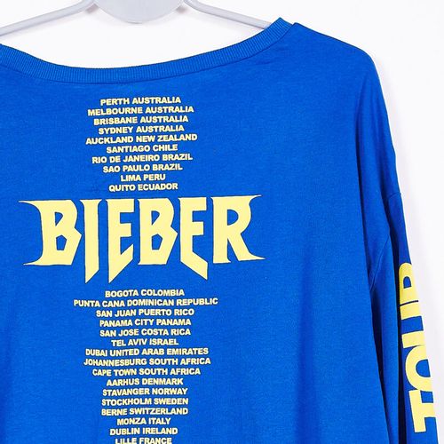 BLUZKA DAMSKIE GRANATOWA Z NADRUKIEM H&M R. XS na Arena.pl