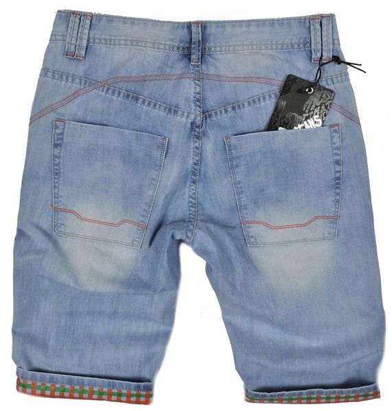 Meskie krotkie spodenki JEANS szorty 1346 29 zdjęcie 3
