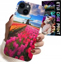 ETUI DO IPHONE 15 PLUS - POLE KOLOROWYCH TULIPANÓW, TULIPAN, CASE
