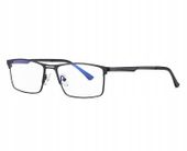 Męskie Okulary do Komputera TV Zerówki BLUE LIGHT OCHRONNE + ETUI + SZMATKA