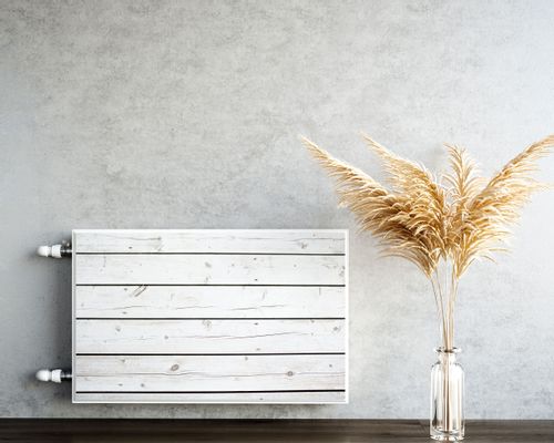Mata MAGNETYCZNA Na Kaloryfer Białe Deski Imitacja Drewna 90cm x 60cm na Arena.pl