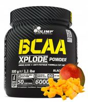 Olimp BCAA Xplode Powder 500g Mango Aminokwasy Regeneracja Masa Mięśniowa