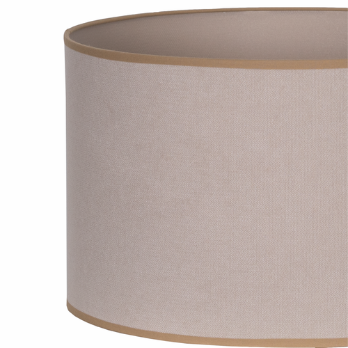 Lampa Podłogowa Trigni Biała - Skandynawski Design Jasny beż SOFT abażur na Arena.pl