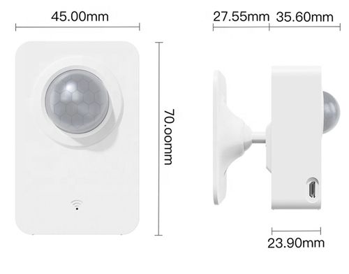 CZUJNIK RUCHU BEZPRZEWODOWY PIR APP TUYA WIFI Idomtuya na Arena.pl