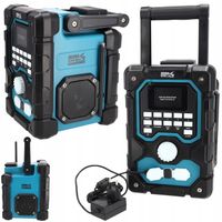 RADIO BUDOWLANE DEDRA akumulatorowe ZASILACZ 230V bluetooth USB AUX