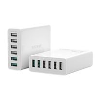 ładowarka 6x usb blitzwolf bw-s15, qc 3.0, 60w (biały)