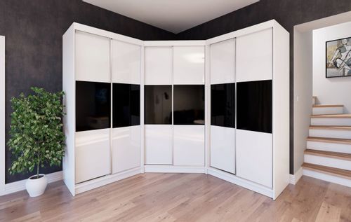 Garderoba Szafa Narożna PARIS drzwi przesuwne na Arena.pl