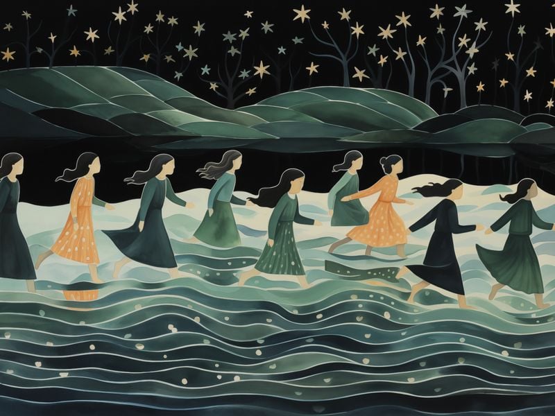 Plakat 80x60cm Nocna Procesja zdjęcie 1