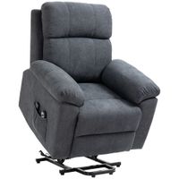 Fotel bujany Homcom szary