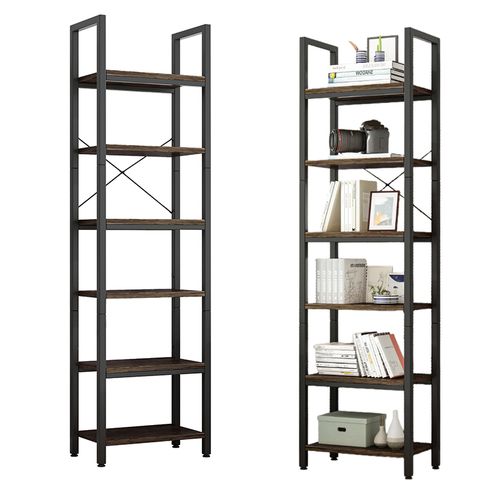 BIUROWY REGAŁ NA KSIĄŻKI BIBLIOTECZKA WYSOKI LOFT SOLIDNY SŁUPEK VINTAGE na Arena.pl