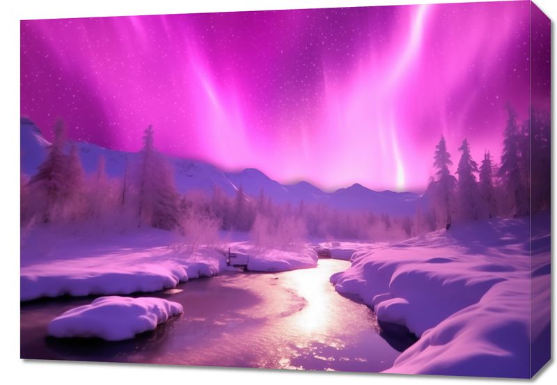 Obraz 70x50cm Aurora Nad Niebiem zdjęcie 1
