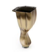 NOGA meblowa METALOWA Saray stary mosiądz h 140 mm - WY02010.SM