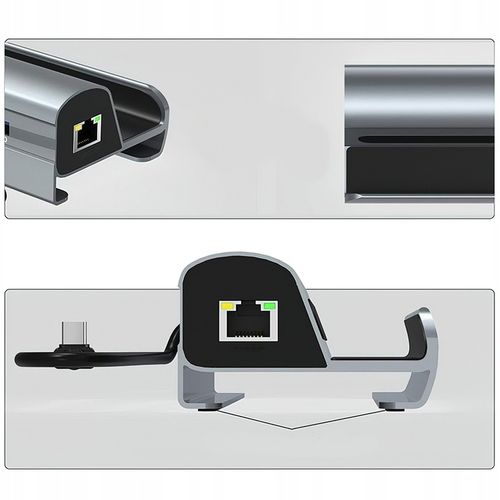 WIELOFUNKCYJNA STACJA DOKUJĄCA + 3*PORTY USB A 3.0 + PORT TYPE-C na Arena.pl